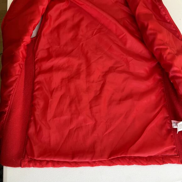 Bienzoe Quilted Puffer Vest Women Medium Red Sleeveless Fall Outerwear Jacket - Picture 10 of 12